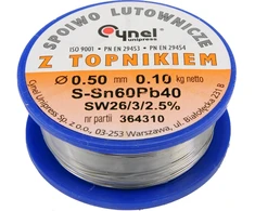 Vorel Toya Sa Poland Lydmetalio viela Ø 0,50mm. 100g. su fliusu (76800)