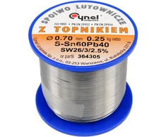 Toya Sa Poland Lydmetalio viela Ø 0,70mm. 250g su fliusu (76807)