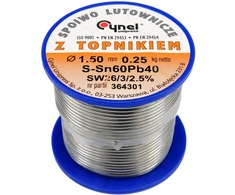 Toya Sa Poland Lydmetalio viela Ø 1,50mm. 250g su fliusu (76815)