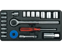 VOREL Rinkinys KLUCZY rinkinys 21 vnt 3/8"