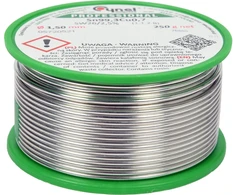 RIŠATIKLIS, BEŠVINIS LIDUOTUVAS SU FLUX ANT RITINĖS 1.5MM, 250G, SN99,3CU0.7