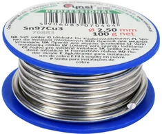 RIŠTUVAS, LITUOJIMO LAIDAS VARINEI ĮRENGIMUI ANT RITES 2.5MM, 100G, SN97CU3