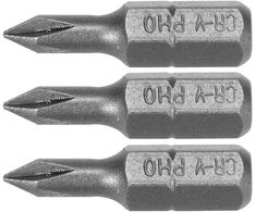 Sthor BITS 1/4''X25 MM PH0 3 VNT