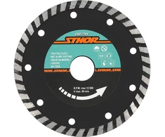 STHOR DIAMOND DISKAS 125 x 22,2 mm TURBO, SKIRTAS LYGIAI BETONO PJOVYTI 08791