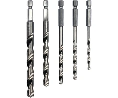 Grąžtas Sthor HSS METALO GRĄŽIMO GRĄŽŲ RINKINYS, 5 Vnt., 4-10 MM, ŠEŠIAUSIA RANKENA 1/4''