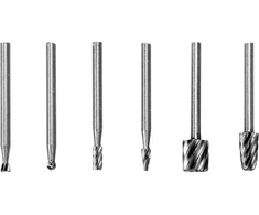 STHOR HSS frezos šlifuokliams, mini kotas, 3,2 mm, 6 vnt.