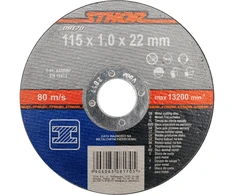 Sthor METALO PJOVIMO DISKAI 115 X 1 X 22 MM
