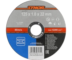STHOR metalo pjovimo diskas 125 x 1,0 mm 08171