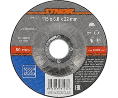 Sthor METALO ŠLIFIMO DISKAS 115 X 6,0 X 22 MM
