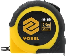 Ruletė geltona Vorel | 7,5m x 19 mm