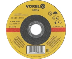 VOREL Pjovimo diskas metalui 125*2,5mm … ..