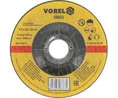 Vorel METALO ŠLIFIMO DISKAS 115X6X22