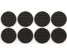 Vorel Toya Sa Poland Lipnūs padukai baldams juodi 38mm/8vnt. (74887)
