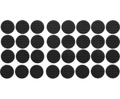 Vorel Toya Sa Poland Lipnūs padukai baldams juodi 18mm/32vnt. (74885)