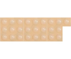 Vorel Toya Sa Poland Lipnūs padukai baldams silikoniniai skaidrūs 8mm 25vnt. (74910)