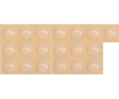 Vorel Toya Sa Poland Lipnūs padukai baldams silikoniniai skaidrūs 10mm 20vnt. (74911)