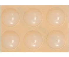 Vorel Toya Sa Poland Lipnūs padukai baldams silikoniniai skaidrūs 19mm 6vnt. (74914)
