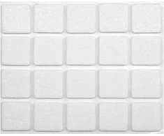 Padukai baldams lipnūs veltinio balti Vorel | 20x20mm, 20vnt.