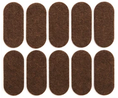 Padukai baldams lipnūs veltinio rudi Vorel | 20x45mm, 10vnt.