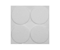 Padukai baldams lipnūs veltinio balti Vorel | d-40mm, 4vnt.