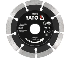 Yato 125 mm SEGMENTINIS DEIMANTINIS DISKAS SU AUKŠČIU SEGMENTU