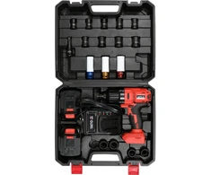 Yato 18V BE ŠEETŲ POVEIKIO RINKINYS 1/2'' 700NM SU CRMO LIZDAIS