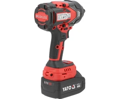 Yato 18V SPŪGINIS VERŽTAKLIS 1/2'' 1200NM (4AH; BMC) M12-M24 VARŽTAMS SU BE ŠEETŲ VARIKLIU IR SUKIMO MOMENTO REGULIAVIMU
