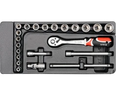 YATO DRAWER INSERT 3/8 "ĮRANKIŲ RINKINYS 22vnt.
