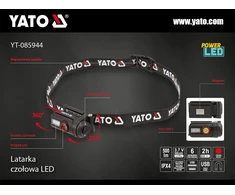 Yato 500LM PRIEKINIS ŽIBINTAS, AKUMULIATORIUS