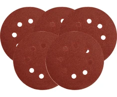 Yato ABRAZYVINIAI DISKAI SU VELCRO IR KIRUŠĖMIS 125 MM P120 / 5 VNT.