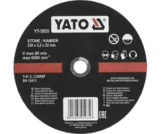 Yato AKMENS PJOVIMO DISKAI 230X3,2X22 MM / 5 VNT.