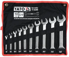 Yato ATIDARYTI RAKTAI SU poliruota galvute 6-27 mm, 10 vnt.