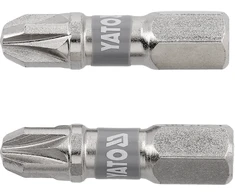 Yato BITS 1/4''X25 MM PZ3 2 PCS NI