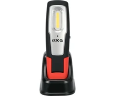 Yato DARBINĖS LEMPAS 6W COB, 600LM + 250LM, LI-ION 3.7V 2600MAH, IK07, IP54, CRI80