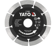 Yato DEIMANTINIS 115MM SEGMENTAS, SKIRTAS BETONUI AUKŠTO SEGMENTO
