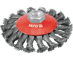 YATO šepetėlis 100 mm, M14 sriegis, susukta viela 4763