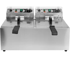 Toya Sa Poland Elektrinė gruzdintuvė dviguba | 2 × 8 l | 2 × 3,3 kW (YG-04623)