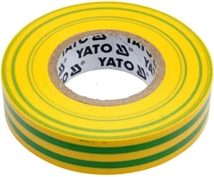 Juosta izoliacinė žalia-geltona 0.13 mm*15 mm*10 m YT-81593 YATO (12/72)