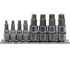 YATO KLUCZE SPIRALNE DO OBROBIONYCH ŚRUB 1/4"-3/8" kpl. 8el.