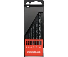 Grąžtas YATO grąžtai DO METALU HSS kpl. 6szt. /2-8mm/ 4460 ... 2, 3, 4, 5, 6, 8mm