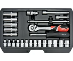 Yato ĮRANKIŲ RINKINYS 1/4'', 25 VNT.