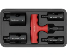 Yato Toya Sa Poland Vamzdžių kalibravimo ir briaunų nuėmimo rinkinys PEX | 16–32 mm | 5 vnt (YT-22370)