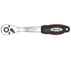 Yato 1/2 colio lenktas terkšlinis raktas, 250 mm ilgio, CrV 6140 plieno, 72 dantų terkšlinis raktas, greita jungtis