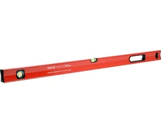 Yato MAGNETINIS LYGIS 1000 MM, ALIUMINIO PROFILIS, LAKUOTA, DU LIBELLĖS, RANKENĖ, TIKSLUMAS 0,5 MM/M