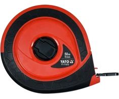 Yato MATAVIMO JUOSTOS 50 M X 15 MM IŠ STIKLO PLUOŠTO, LYGI, III TIKSLUMO KLASĖ