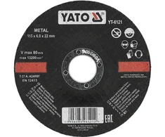 Diskas metalo šlifavimui Yato | d-115x6,0x22mm