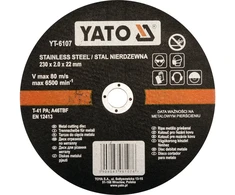 Yato NERŪDIJANČIO PLIENO PJOVIMO DISKAI 230X1,9X22 MM / 5 VNT.