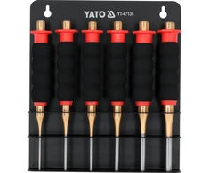 Išmušėjų komplektas Yato YT-47138; 180 mm; 3-8 mm; 6 vnt.