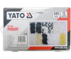 Yato PEUGEOT AUTOMOBILIŲ KLIPSČIŲ RINKINYS 345 VNT.