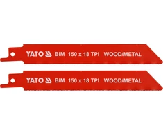 Yato PJŪKLĖS METALUI IR MEDIENI BIM 150 MM 18TPI / 2 Vnt.